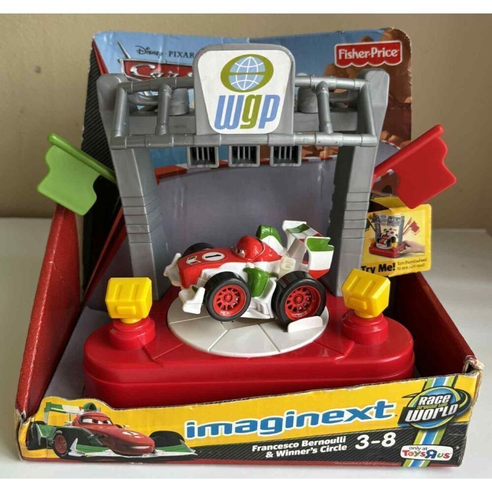 2012 Imaginext Cars 2 Race Around the World Francesco Bernouli Winners Circle